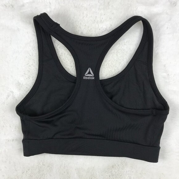 REEBOK Racerback Non-Padded Logo Sports Bra SMALL - Picture 3 of 8